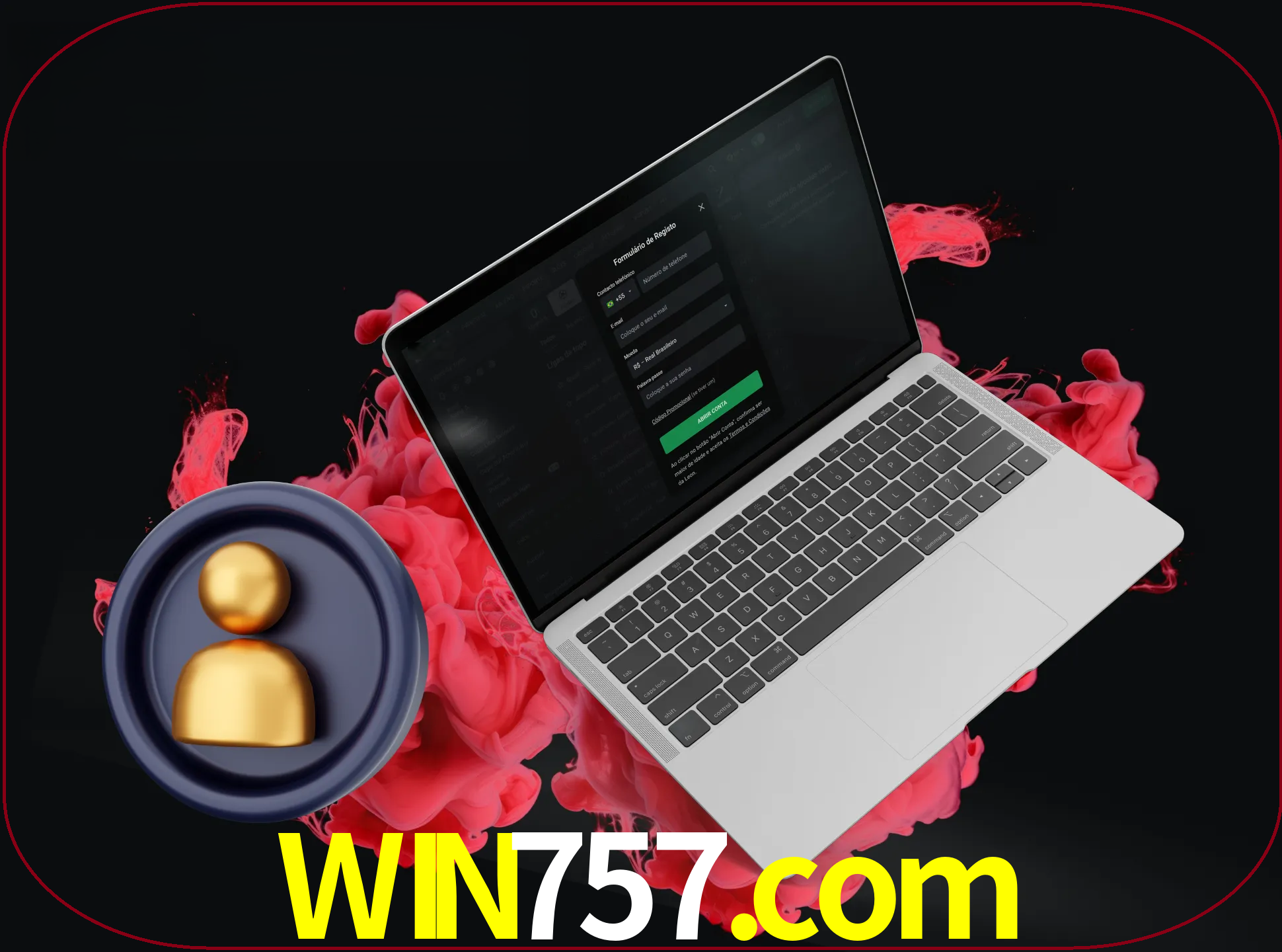 No cabeçalho do site win757, clique no botão que o levará a um formulário especial onde terá de introduzir as suas informações actuais.