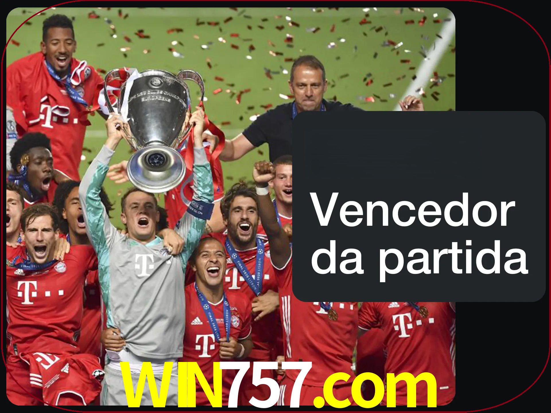 Aposte no vencedor e ganhe uma grande quantia de dinheiro.